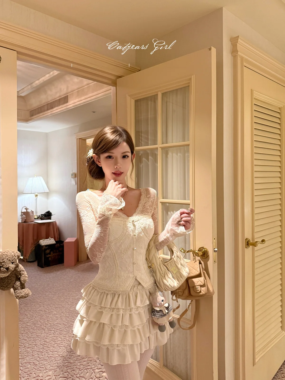 

Теплая куртка с вышивкой Купидона и кружевом, бархатная юбка-кейк, сексуальный короткий топ из хлопка