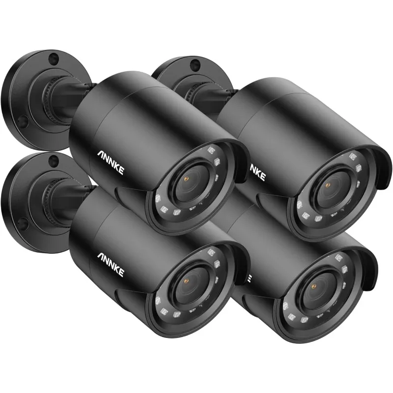 

4 Pack 1080P HD TVI Home Security Camera Outdoor Indoor, 1920TVL, IP66 Waterproof, Night/Day Vision, Surveillance CCTV Bul