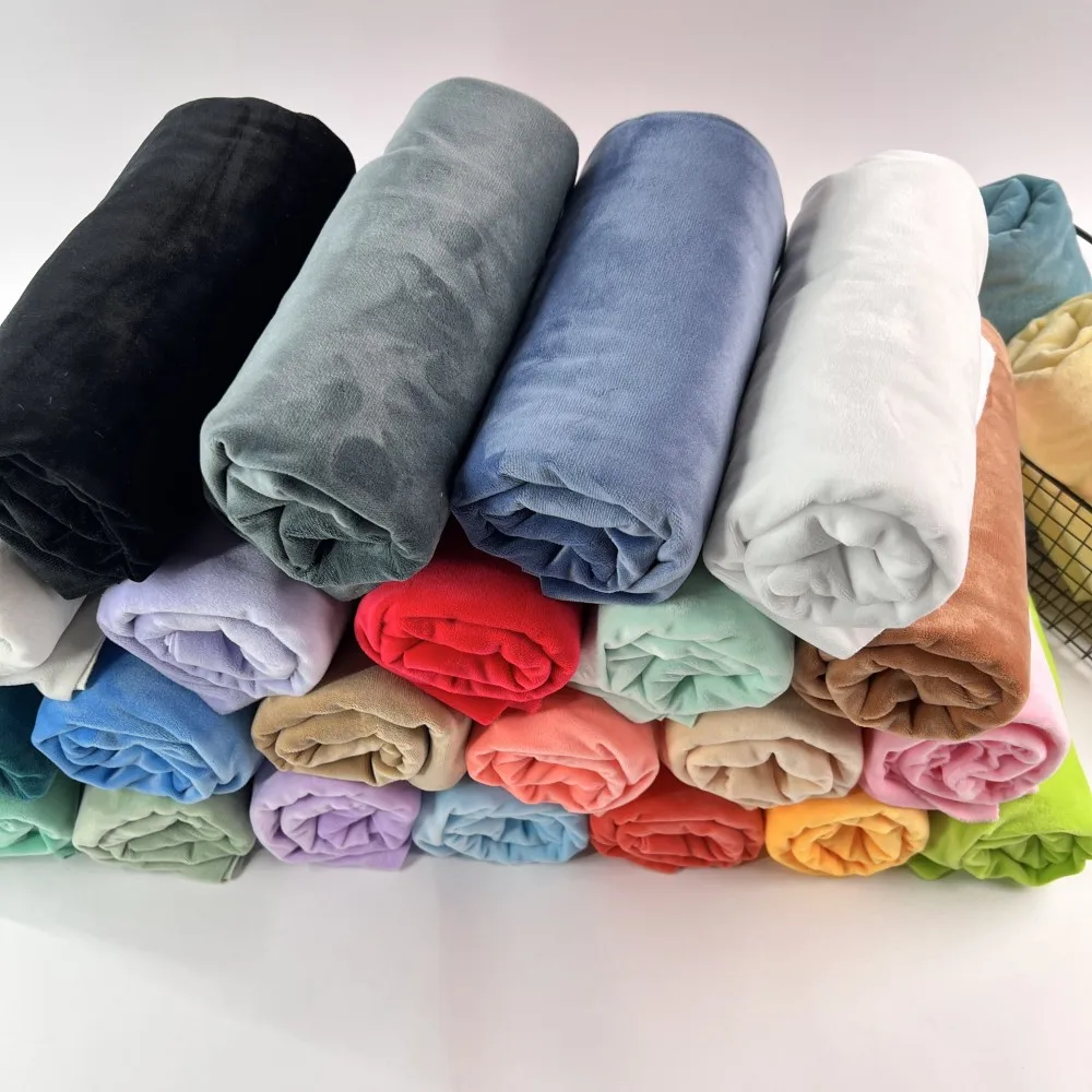 Tela de coser de felpa sintética de pelo corto, 55 colores, 150x50cm, para juguetes de peluche, cojines, mantas, proyectos de costura DIY para el hogar, en rollo continuo.