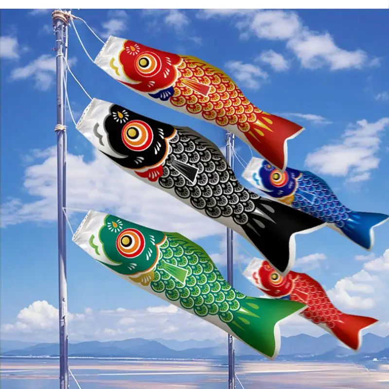 【MA】Colorful Japanese Style 40 70 94cm Windsock Carp Windsock Flag Mini Koinobori Gifts Fish Wind Streamer Home