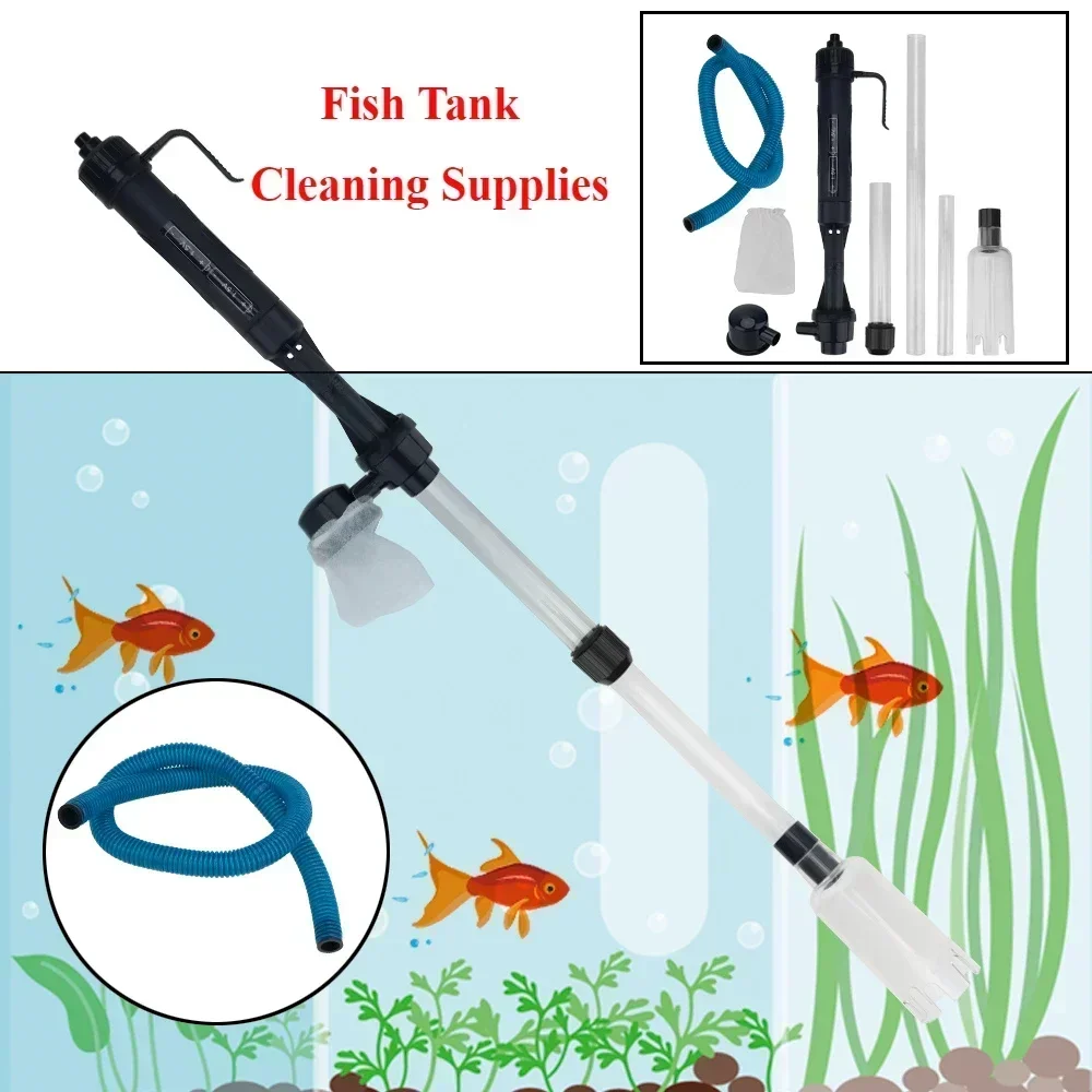 New Electric Large Fish Tank Water Changing Pump Cleaning Tool Water Changer Gravel Cleaner Siphon Aquarium Filter Pump