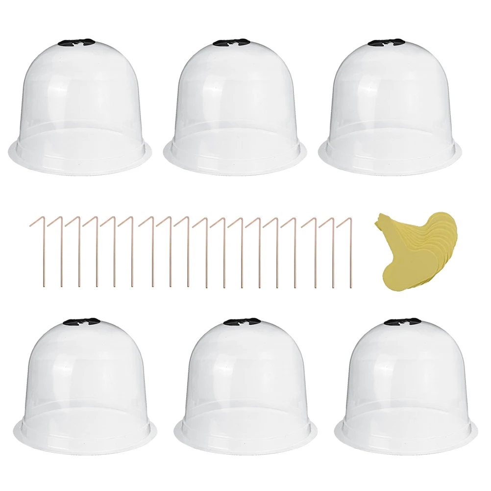 Reusable Garden Plant Cloche Plastic Dome Protective Seedling Covers for Outdoor Garden Seedling Protective Covers