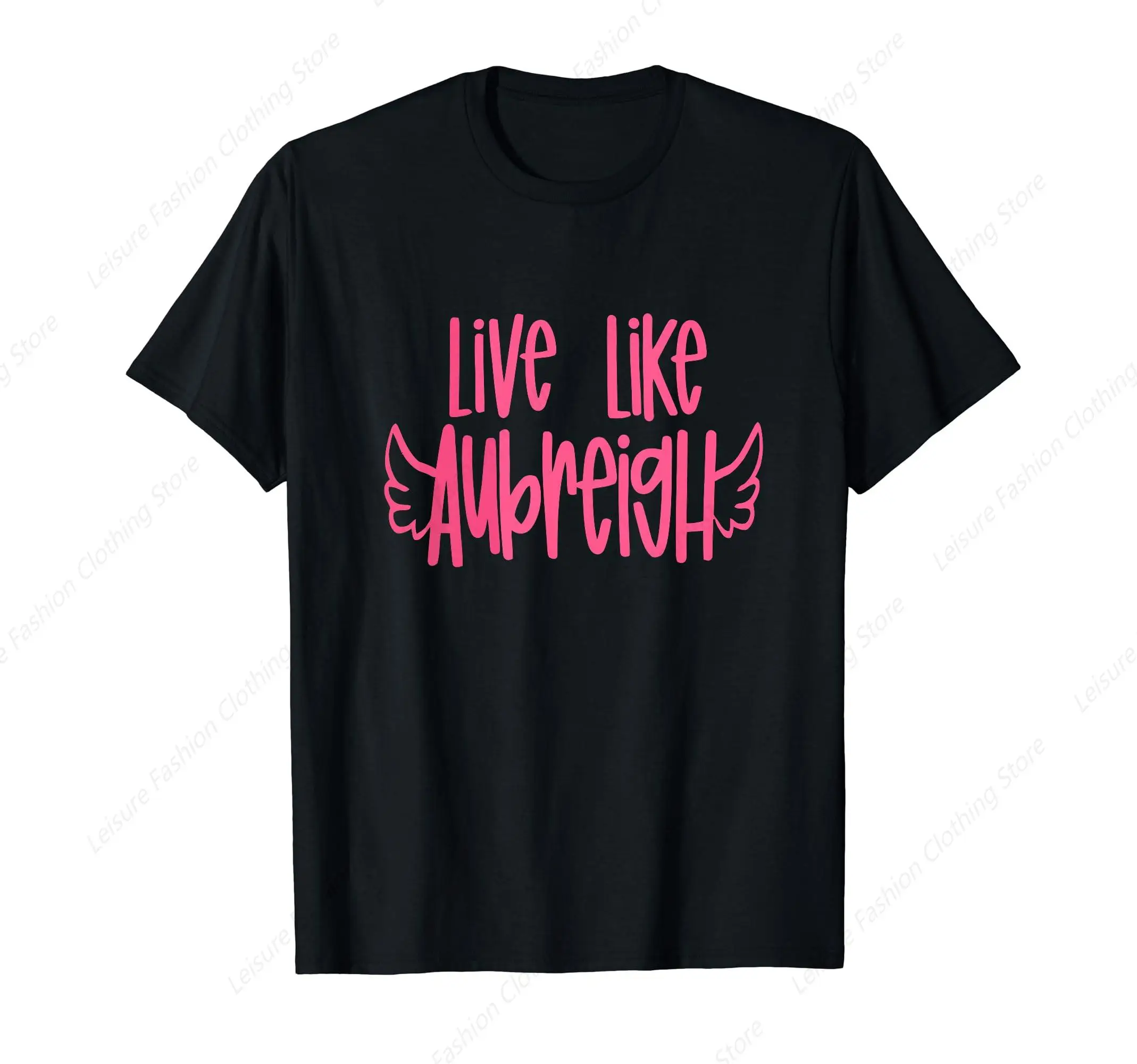 Live Like Aubreigh Mental Health T-Shirt Round Neck Short Sleeves Cotton Tee Shirt Tops