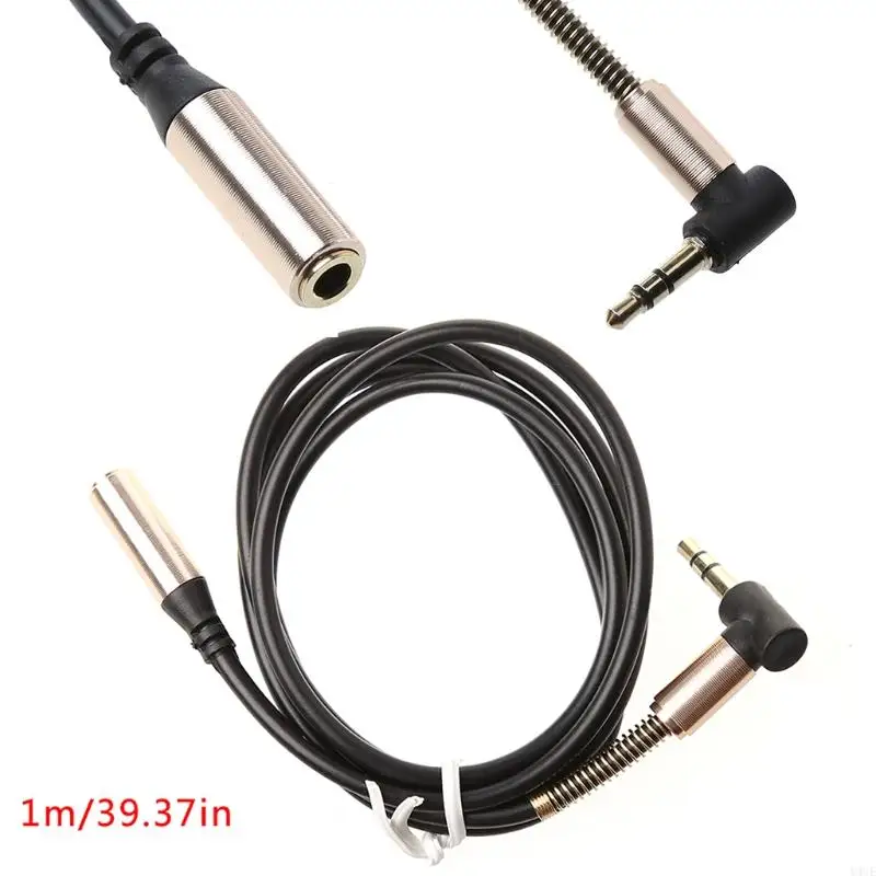 Y4UE Conector Adaptador Convertidor Macho a 3,5 mm en ángulo Recto 90 Grados