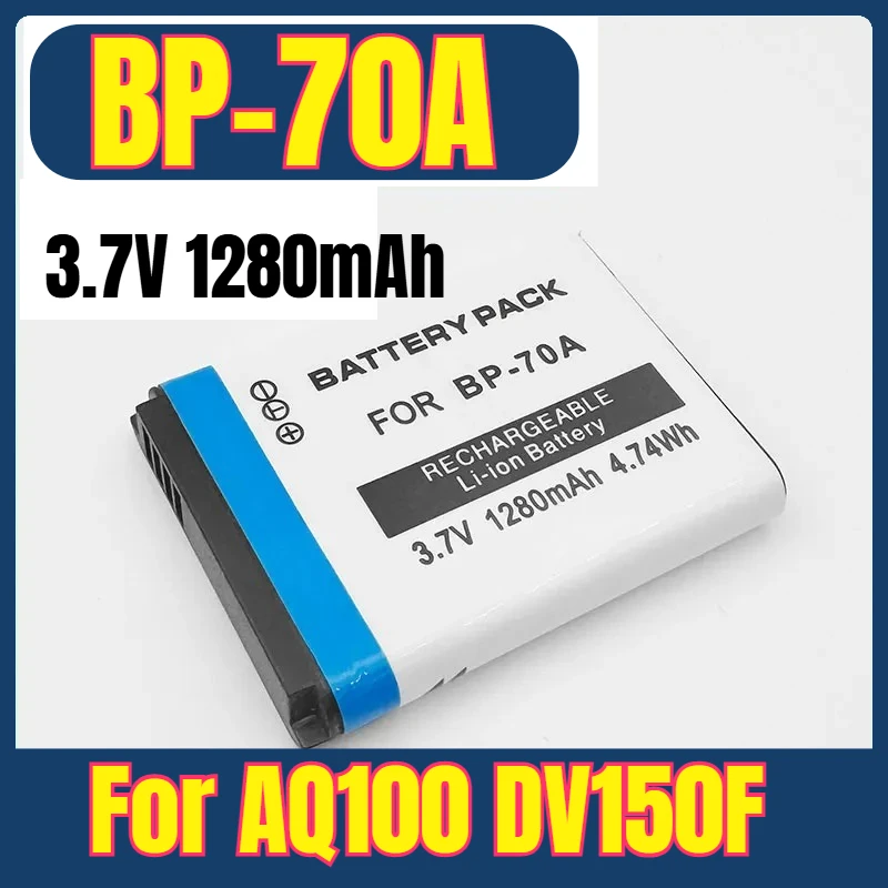 

IA-BP70A BP70A IABP70A BP-70A EA-BP70A Camera Batteries for AQ100 DV150F ES65 ES67 ES74 ES75 ES80 MV800 ES90 ES70 ES71 ES73