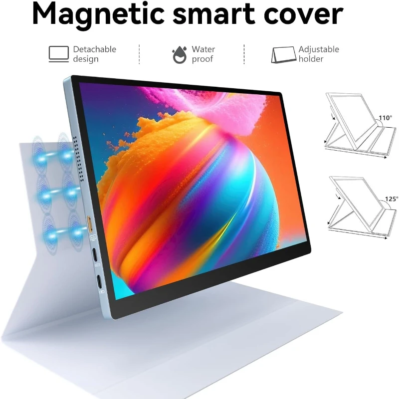 HOT Gam of work 10.5" OLED 2.5K Portable Touch Monitor 100% DCI-P3 for Windows Android Switch Dual Screen For PC Loptop Extensio - view 5