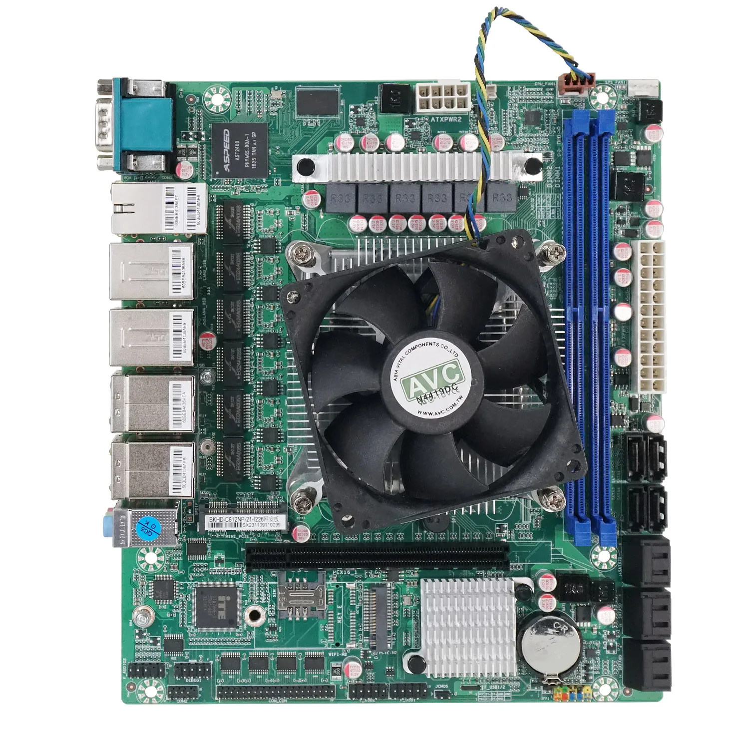 BKHD C612 Intel Xeon Processor E5-2650 V4 Motherboard 10 SATA NAS MB 21*18.5cm Tower type heat dissipation PCIe 16X