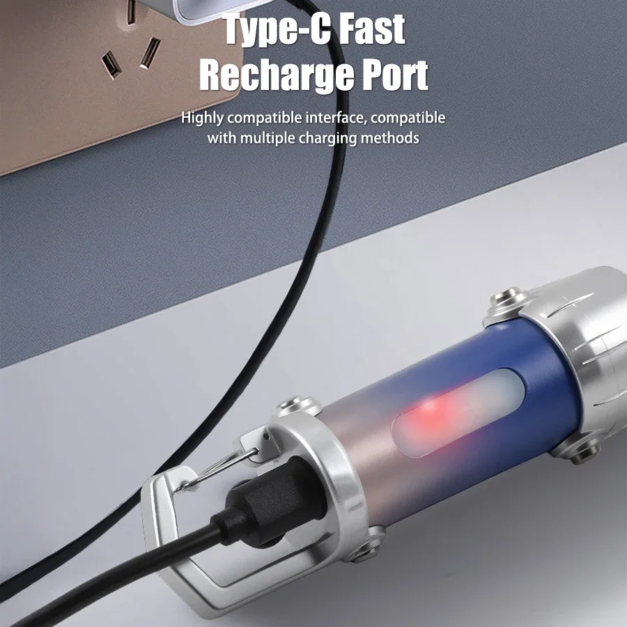 Mini LED Keychain Flashlight COB Handheld Work Light Keyring Practical Inspection Light Key Chain For Outdoor Camping Activities