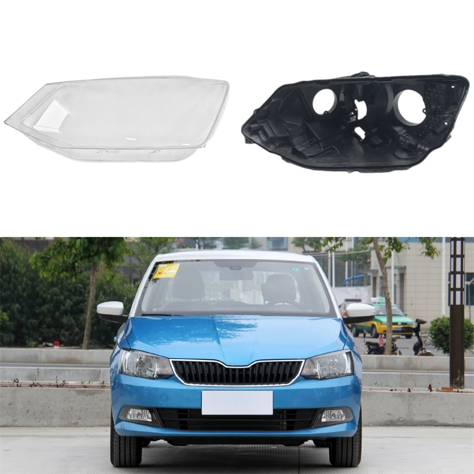 

Для Skoda Fabia 2015 2016 2017, автомобильные аксессуары, основание фары, корпус, держатель передней лампы, крышка фары