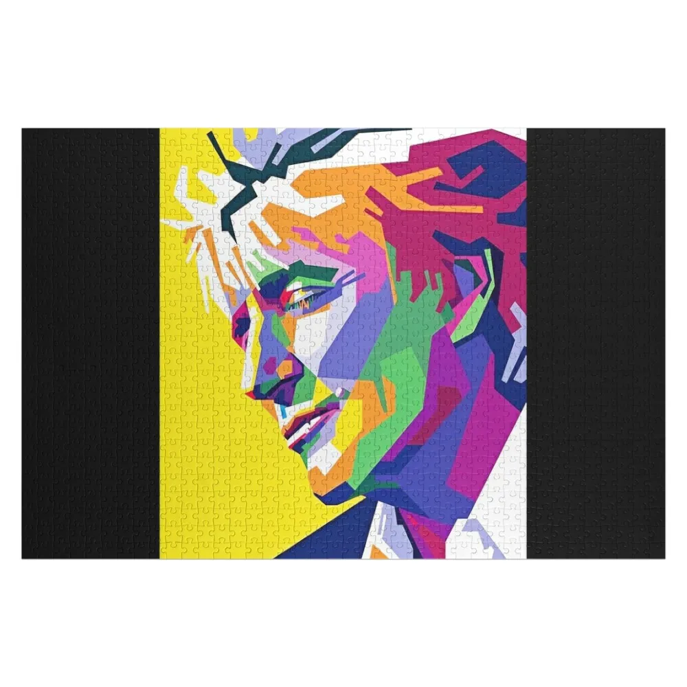 

Awesome Colorful Rod Stewart Jigsaw Puzzle Customizable Gift Jigsaw For Kids Puzzle