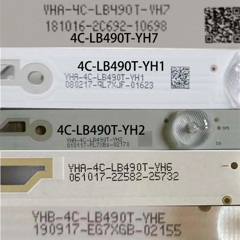 TV LED Array Bars 4C-LB490T-YH1 YH2 HR4 YH6 VH7 YHE YHJ Backlight Strip 49HR332M05A0 V3 V4 Planks 49D1600_3030_LX20160826_Ver.2