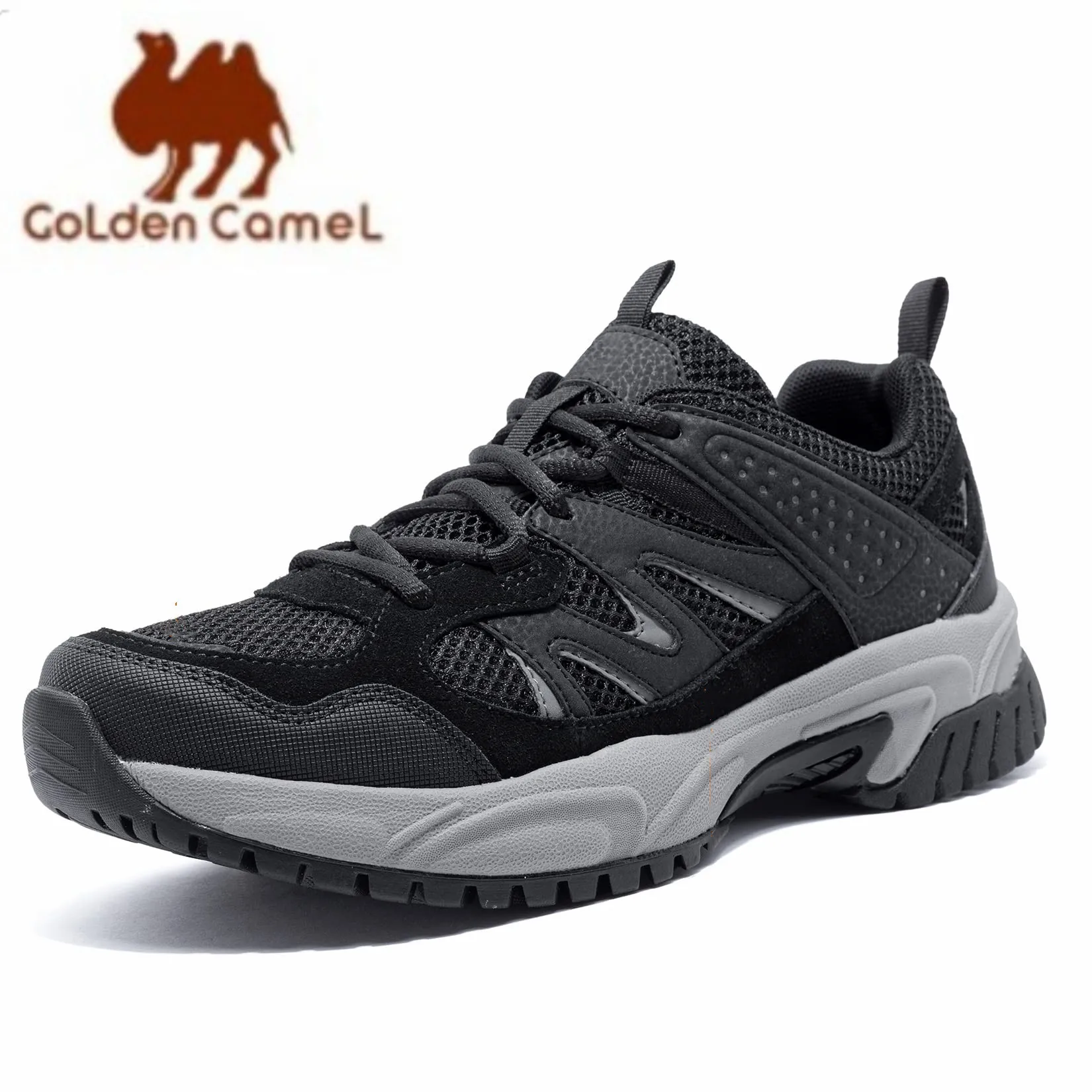 

GOLDEN CAMEL Men's Hiking Shoes Lightweight Trail Running Shoes Non-Slip Breathable Outdoor Sneakers for Men Trekking Walking