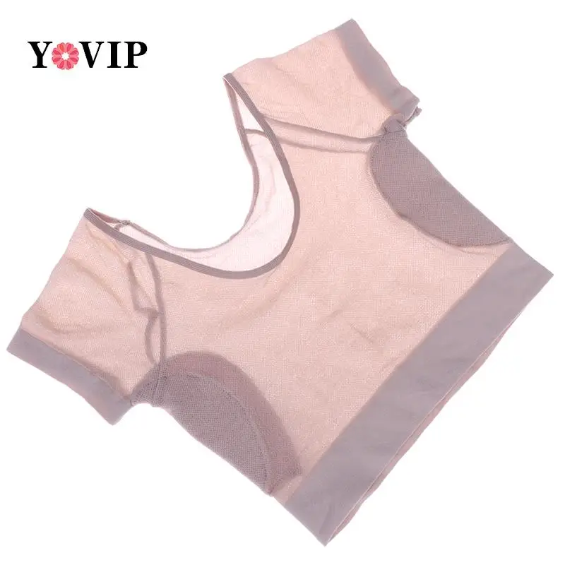 1pc T-shirt Shape Sweat Pads Washable Underarm Armpit Sweat Pads Reusable Perfume Absorbing Guards Desodorante ultrathin