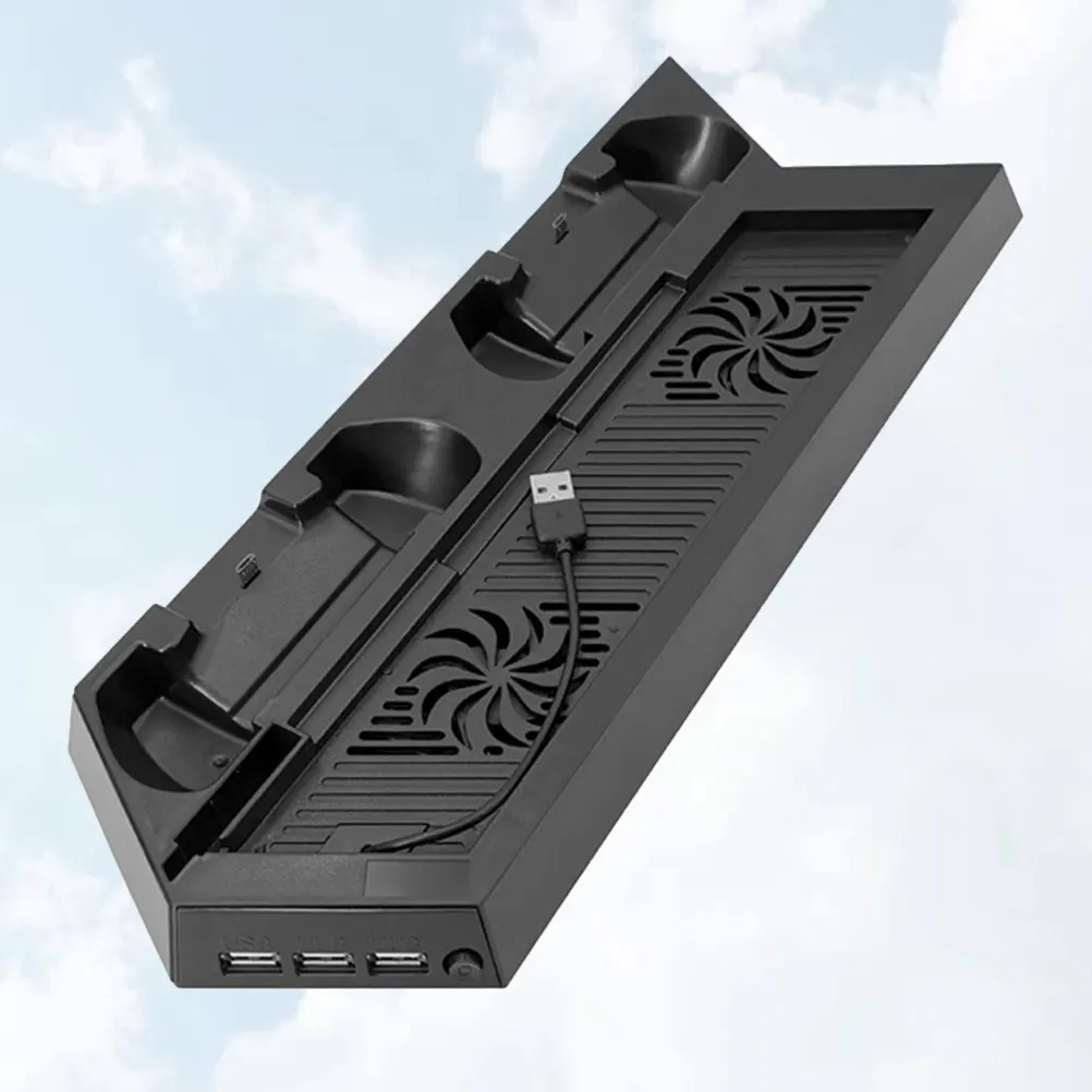 

Support Heat Dissipation Base Bracket Cooling Fan for Station Black Vertical Stand