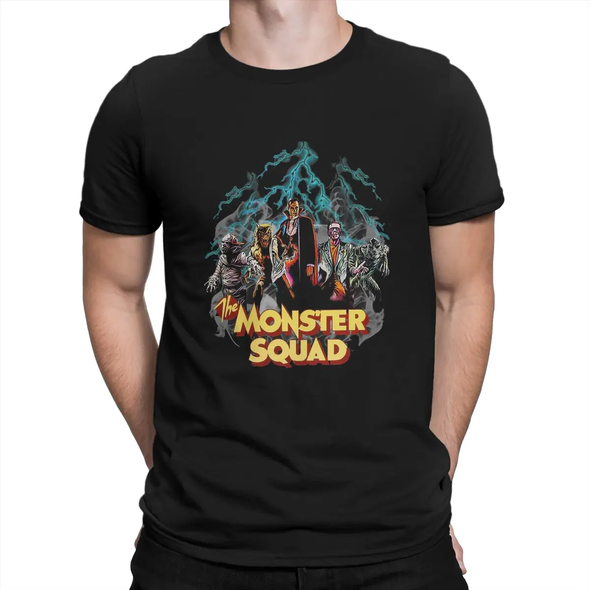 The Monster Squad Newest TShirt for Men 80s Horror Movie Round Collar Basic T Shirt Distinctive Gift Clothes OutdoorWear