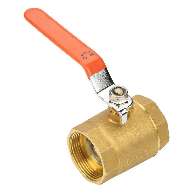 

1 Piece Valve Thread Valve Shutoff Valve Brass Pipe Valve DN40 1-1/2BSP 1.6Mpa For Water Oil Gas