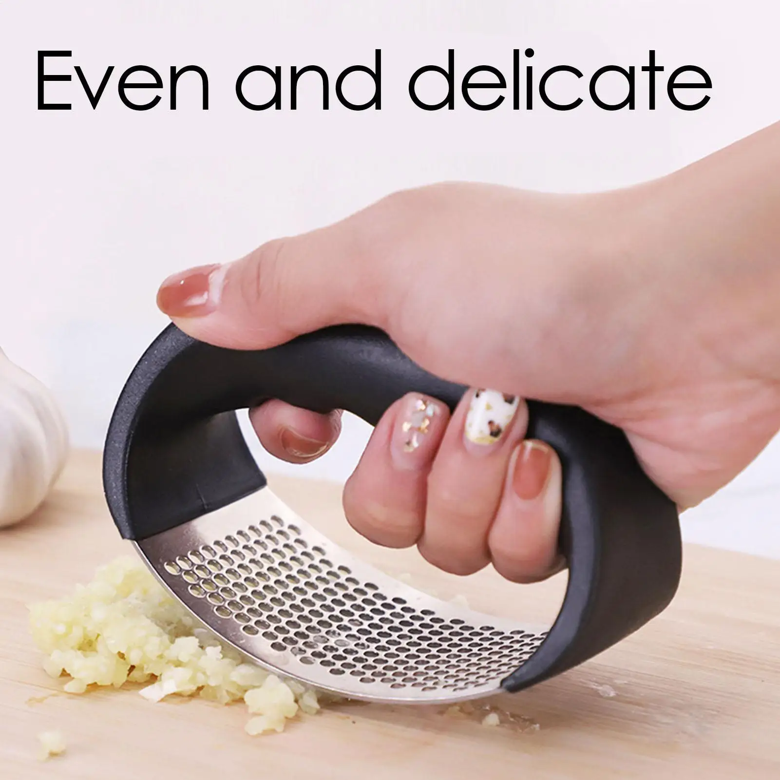 Garlic Press Rocker Stainless Steel Garlic Mincer Garlic Crusher Easy-Squeeze Tool for Smashing Kitchen accessories