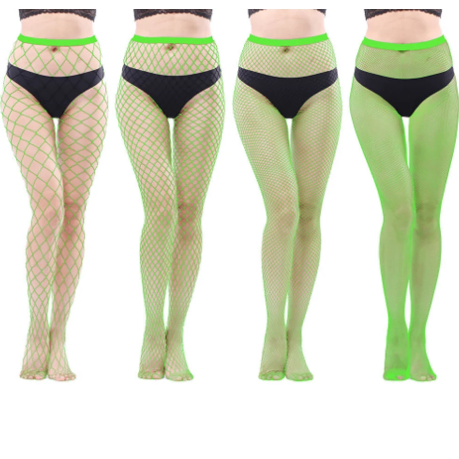 4 Paar Netzstrümpfe, Strumpfhosen mit hoher Taille für Damen, Netzstrümpfe für Partys, Netzstrumpfhosen
