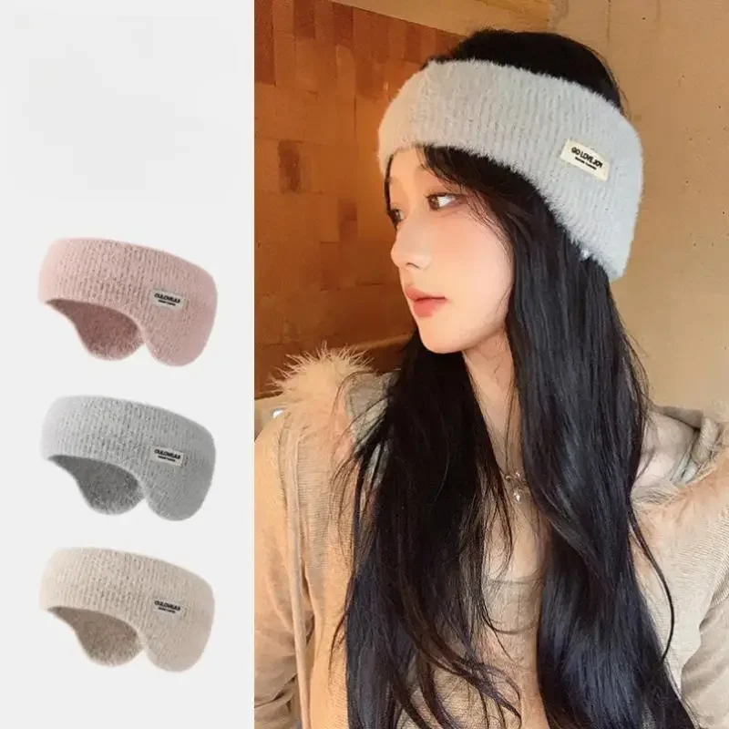 الشتاء الأذن دفئا غطاء للأذنين عقال لطيف العصابات الشعر في الهواء الطلق التزلج الرياضة سميكة هيرباند للنساء الرجال الحجاب إكسسوارات الشعر