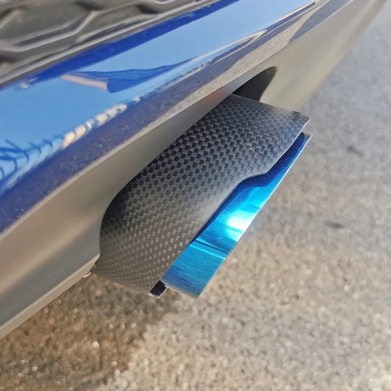 For XEL jaguar sports decorative End Pipe carbon firber Exhaust Rear Tip Muffler Cover Trim car accessorries parts tail throat