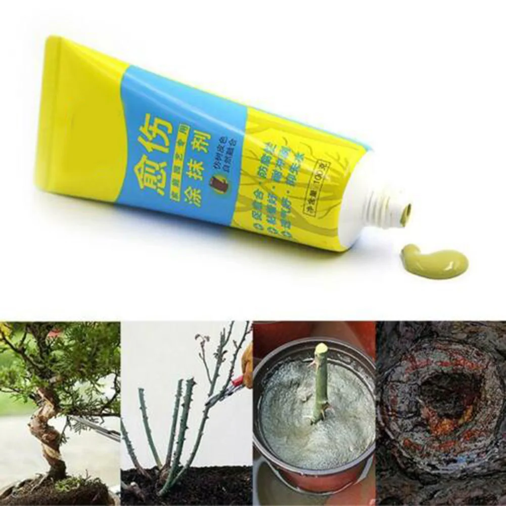 Tree Wound Bonsai Cut Paste Smear Agent Pruning Compound Sealer with Brush effective Tree Wound Bonsai Cut Paste Smear Agent