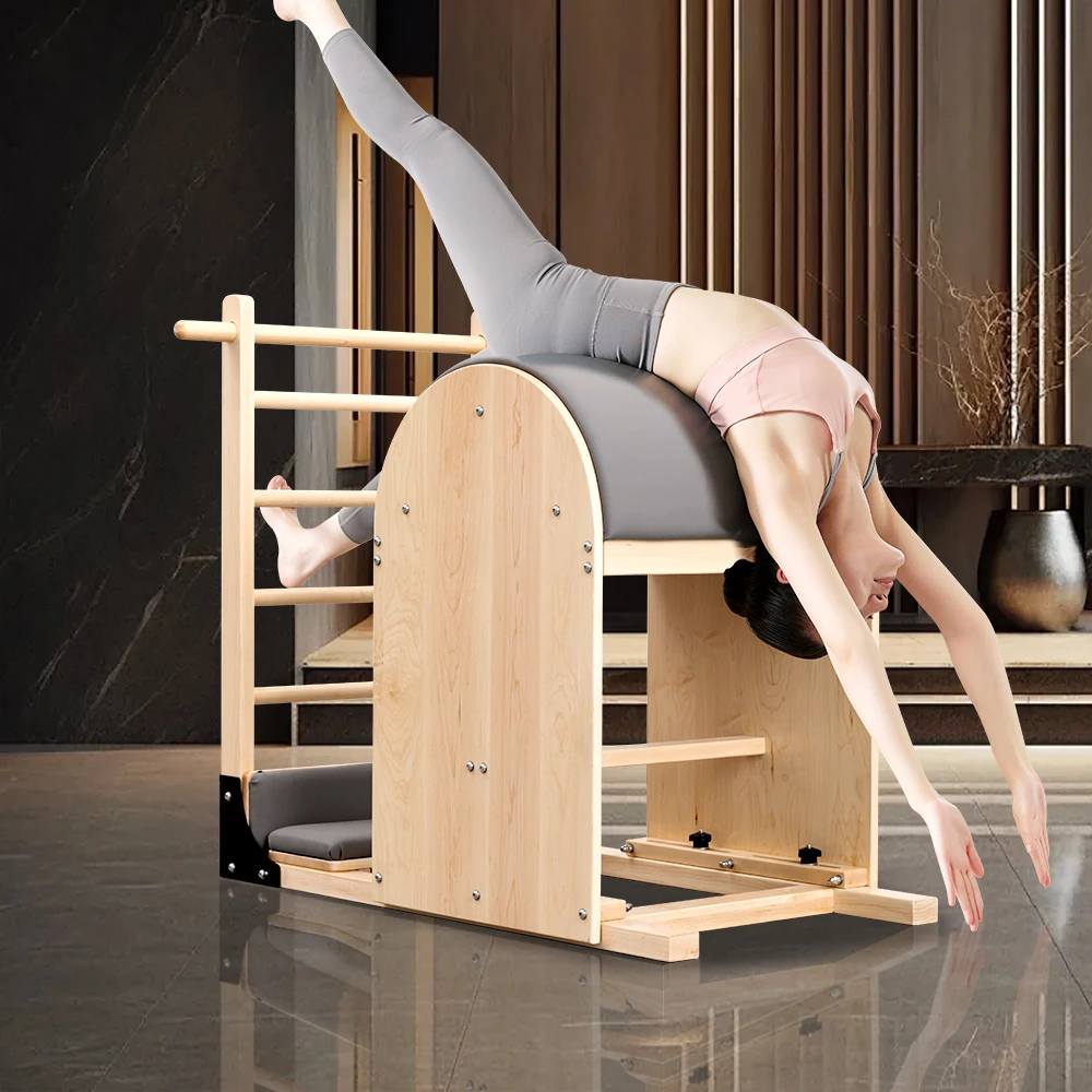 

Maple Wooden Ladder Bucket for Pilates Reformers
