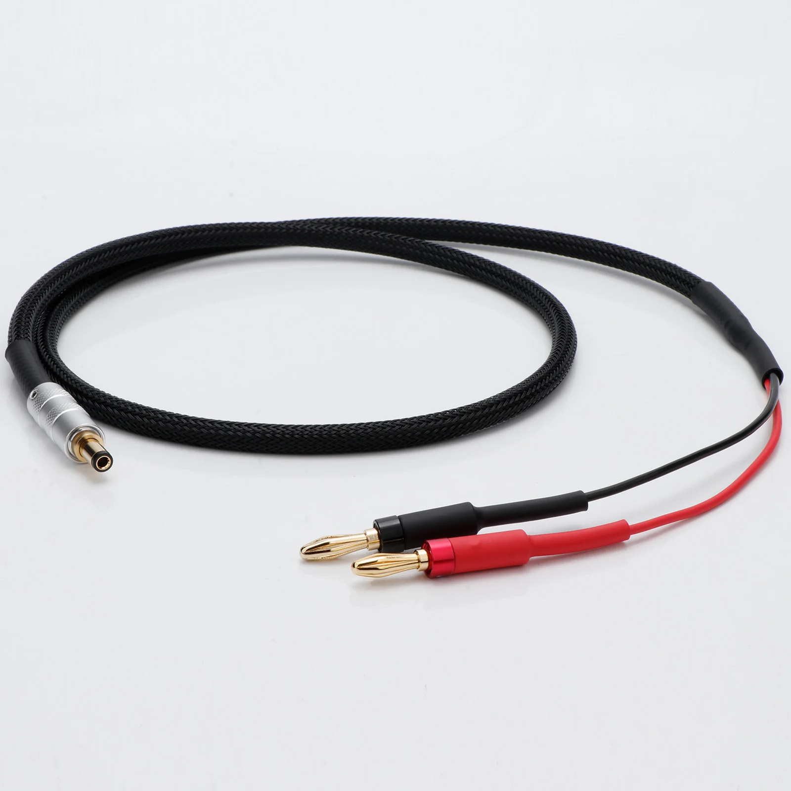 

HiFi OFC DC Cable Power 5.5*2.1/2.5 to Double Banana Plugs Amplifier Decoder Sound Card DC Power Cable Upgrade Line Adapter line