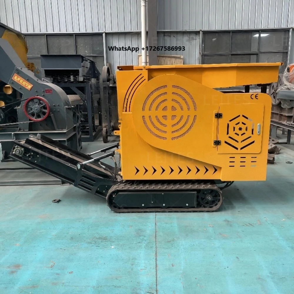 Popular Small Tracked Mobile Jaw Crusher | Lake Salt Block Rock Stone Mobile Crushing Equipment