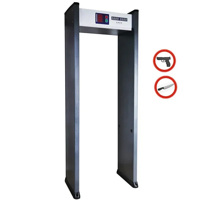 

High security walk through temperature scanner fever screening metal detector door with detecting body temperature