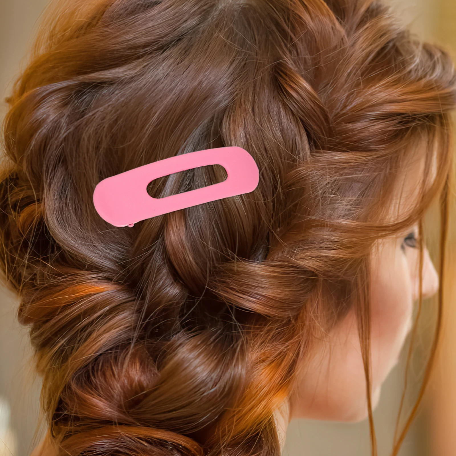 

9pcs Gradient Color Duckbill Flat Clips for Women Thick Hair Secure Grip Hair Accessories French Clips Wedding Daily Use