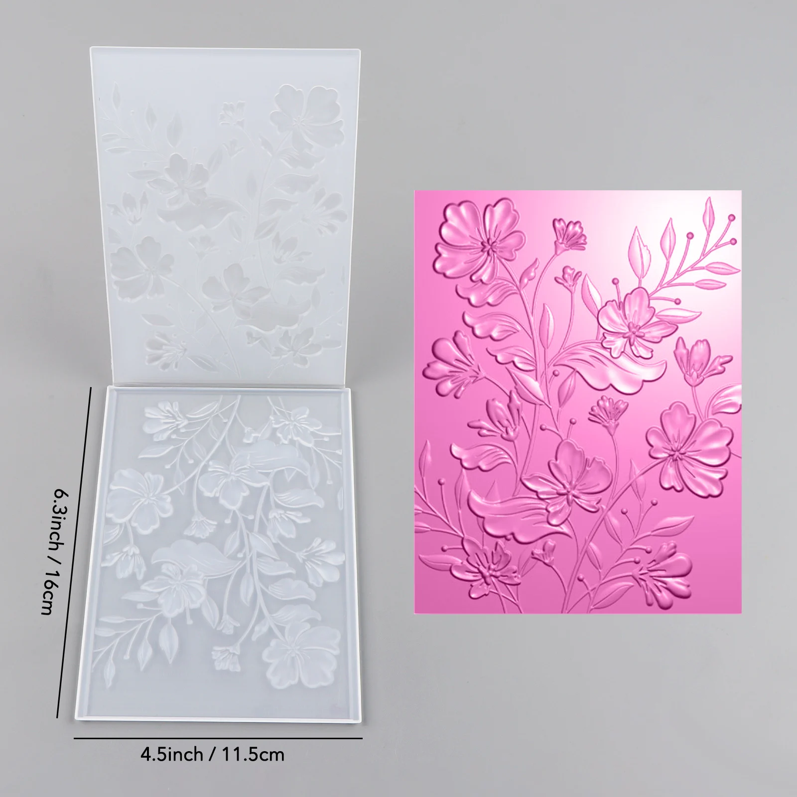 Frühlingsdekoration, Blumen, 3D-Prägung, Ordner, Texturmuster, Hintergrund, DIY, Sammelalbum, dekorativ, Karton, Basteln, Projektherstellung