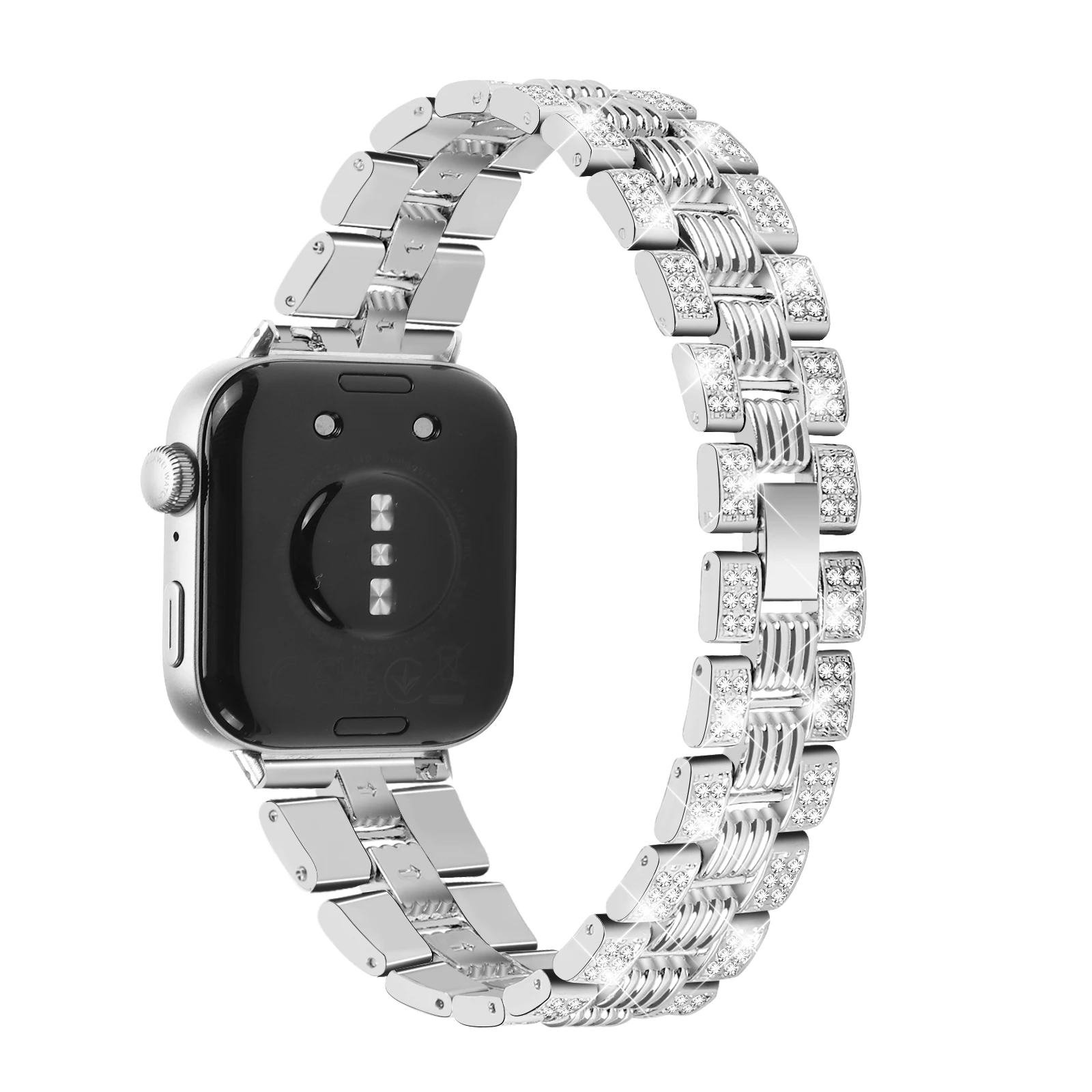 Stainless Steel band for Huawei Watch Fit 3 Strap Diamond Thread Metal Bracelet band for Huawei fit 3 Smart Watch Accessories