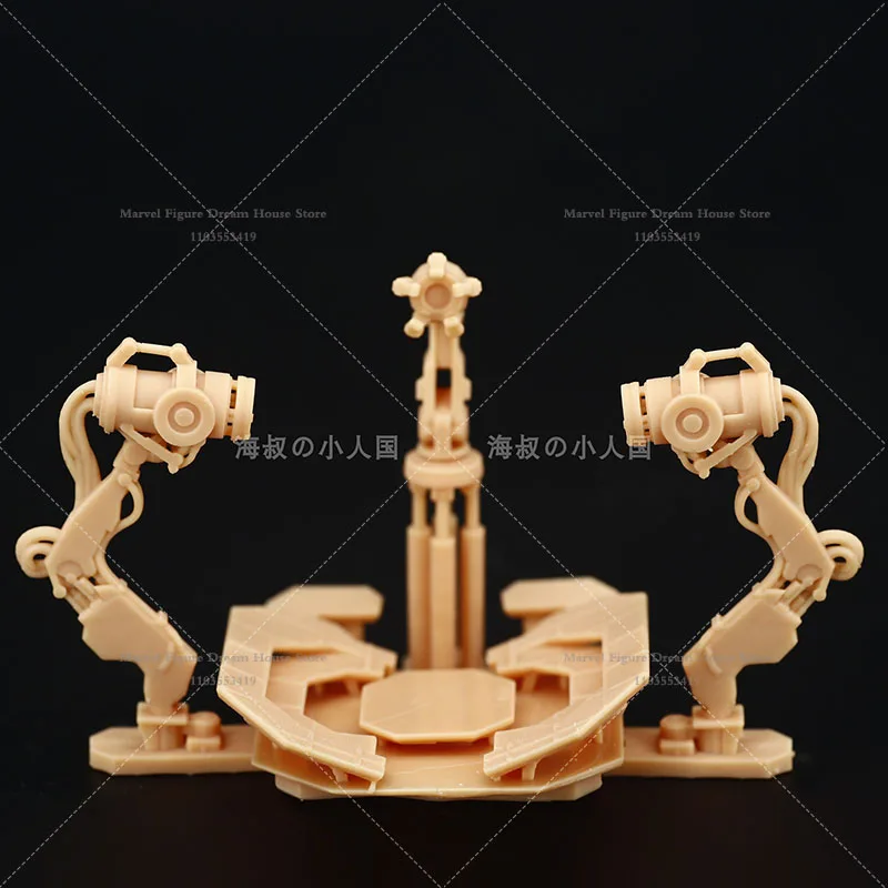 A035 Miniatur-Sandtisch im Maßstab 1:64 im Maßstab 1:43, Simulationsszene, Puppen, Tony Armor, Entfernungstisch, unpanited, weißes Minifigurenmodell