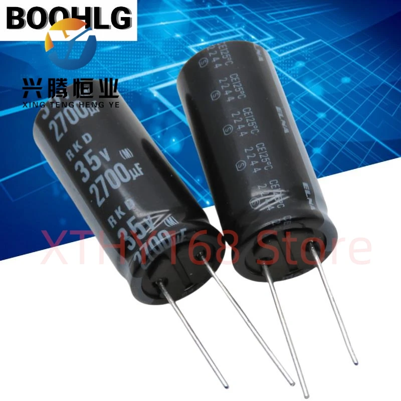 5 قطعة مواصفات السيارة مكثف 35 فولت 2700 فائق التوهج 16X37 RKD النحاس دبوس استبدال 35 فولت 2200 فائق التوهج