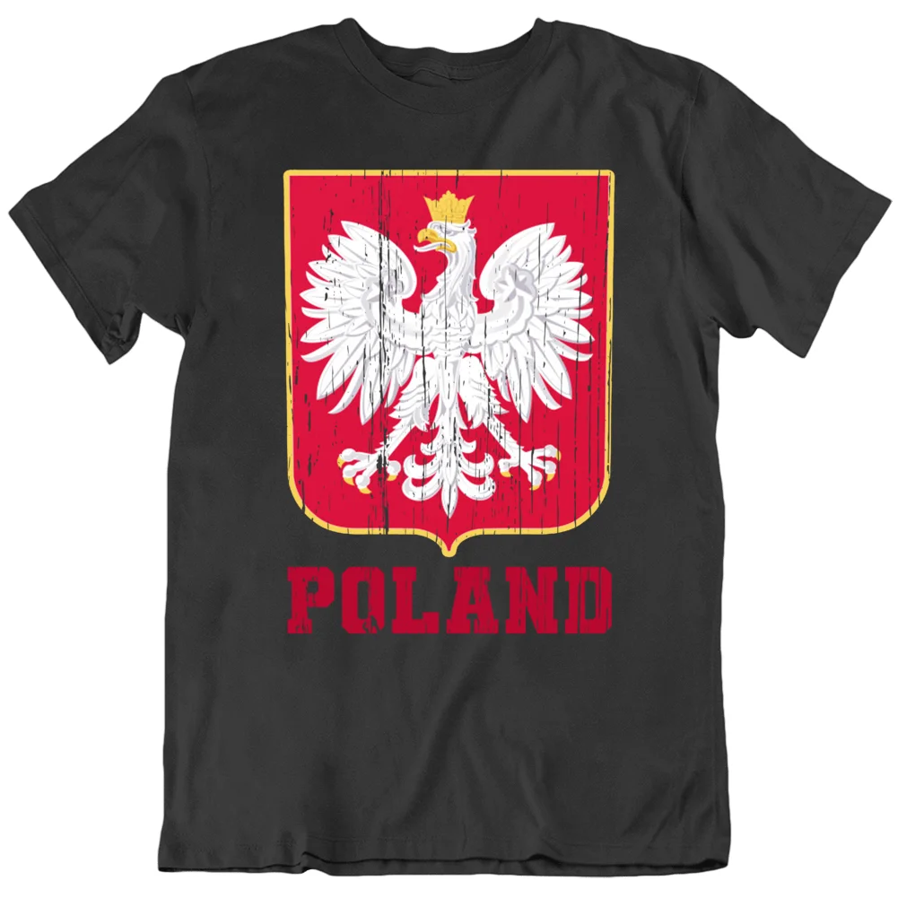 Poland Tee Polish Eagle Polska Poland Pride Sizes Styles Vintage Men's 100% Cotton Casual T-shirts Loose Top New