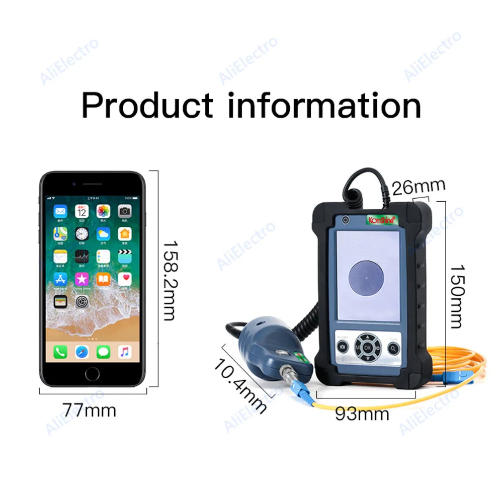 Imagem -02 - Sonda de Inspeção de Vídeo Fedex 400x Inspeção de Fibra Óptica Sonda de Inspeção de Fibra Óptica Microscópio Apc Upc Dicas Navio Livre Kip600v