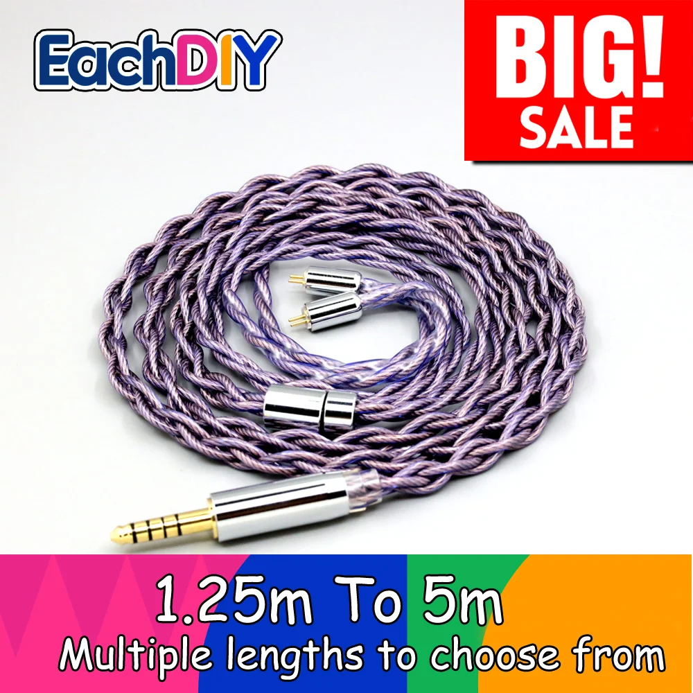 

Кабель для наушников type 2 1,8 мм 140 ядер litz 7N OCC для 0,78 мм плоского шага JH Audio JH16 Pro JH11 Pro 5 6 7 BA LN007879