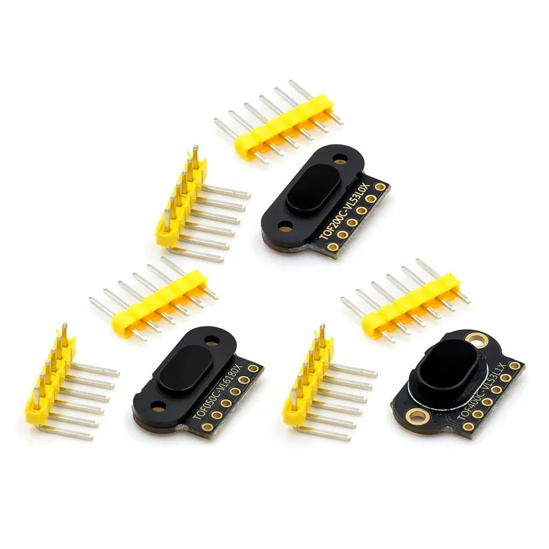 TOF050C 200C 400C modul Sensor jarak Laser TOF Time-of-flight Distance IIC Output UNTUK Arduino VL6180 VL53L0X VL53L1X