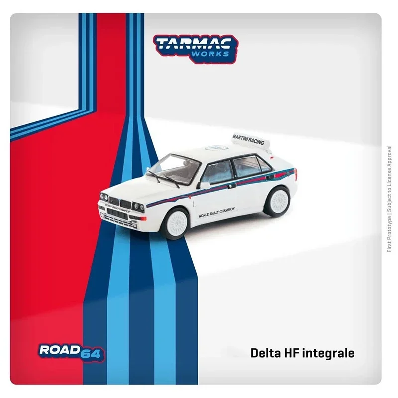 TW 1:64 Delta HF Integrale Diecast Diorama Car Model Collection Miniature Carros Toys Tarmac Works