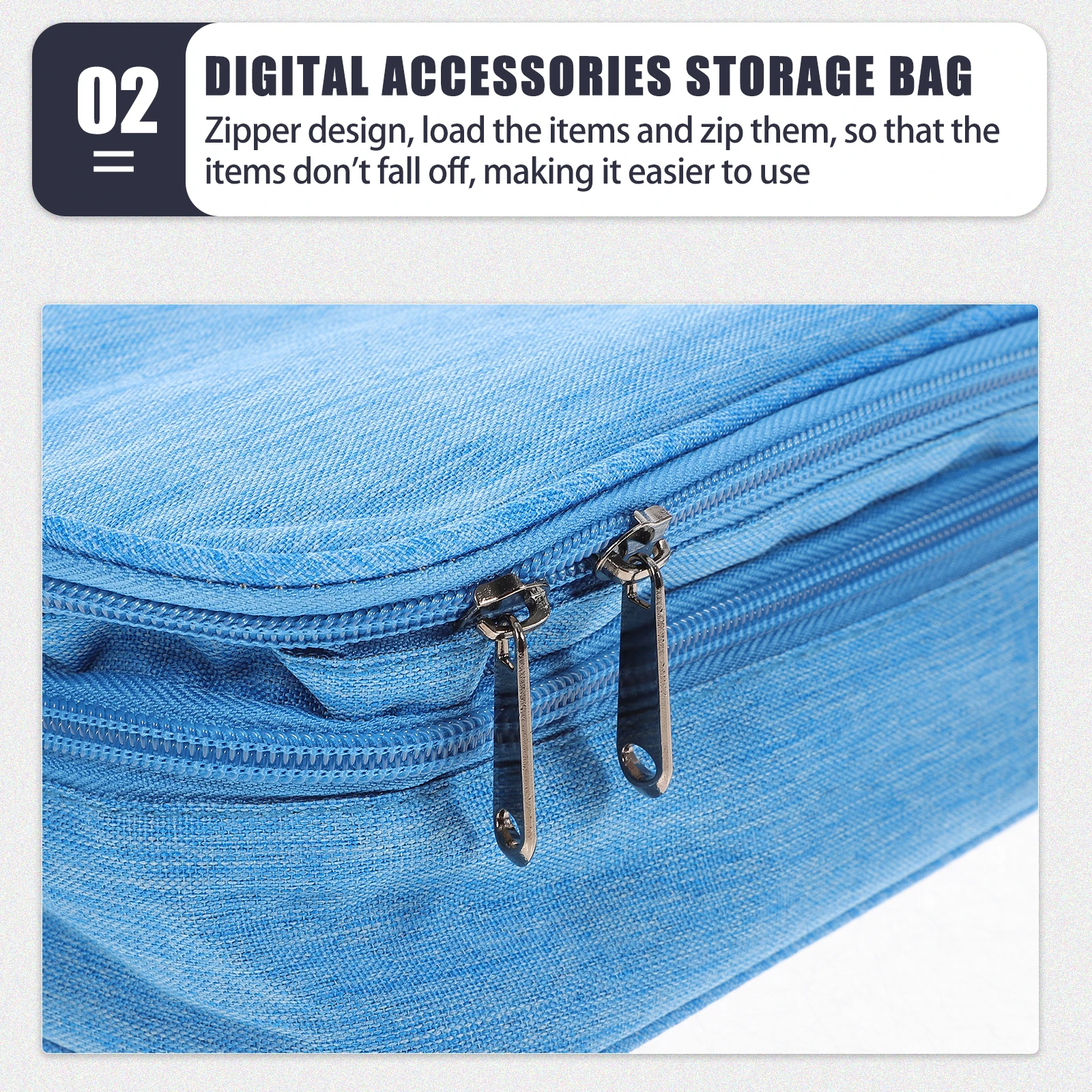 حقيبة رقمية مقاومة للماء من البوليستر خفيفة الوزن ومحمولة وحقيبة تخزين إلكترونية لفلاش ماوس USB #1