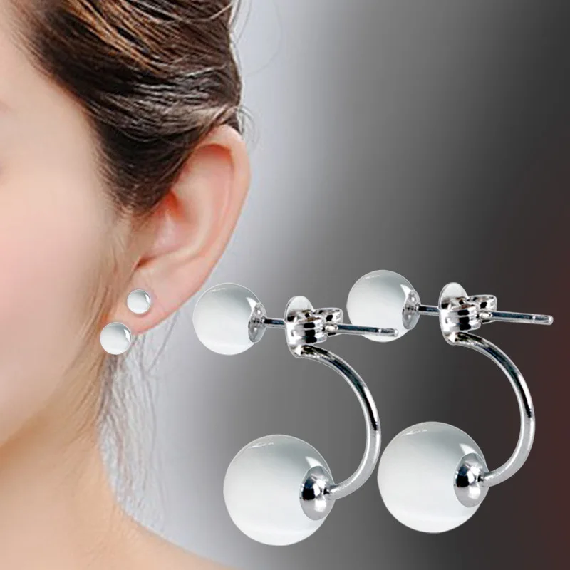 Gift earring Natural Stone Stud Earrings For Women Stamp 925 Sterling Silver Jewelry Earing Oorbellen Earings brinco Jewelry