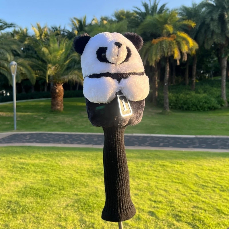 Cartoon Animal Golfing Club Head Cover Plush Golfing Driver Headcover Golfing Head Cover Golfing Club Accessories