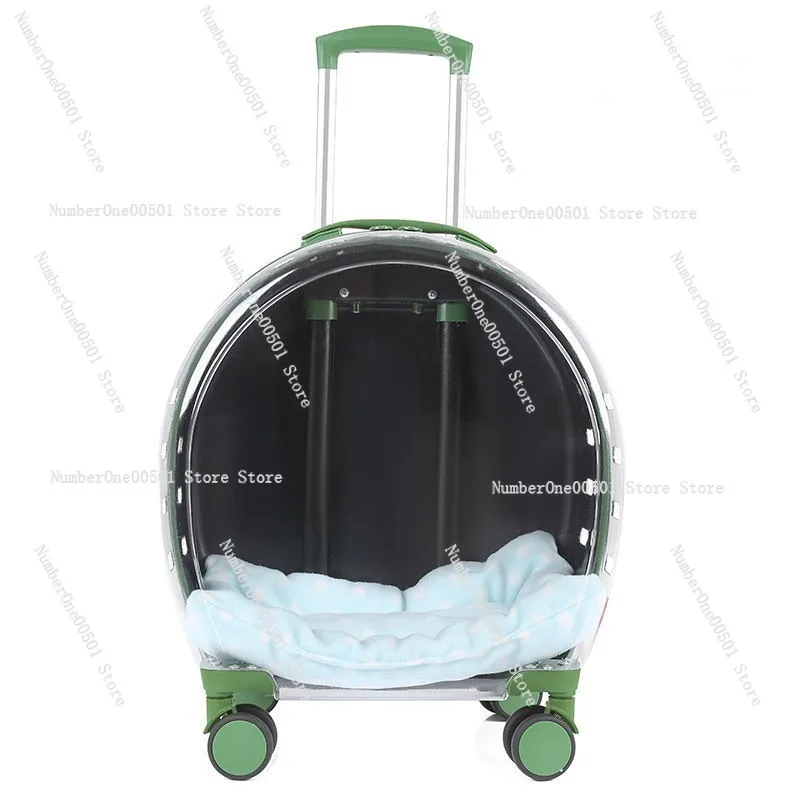 Transparent Double Cat Carrier Backpack Large Pet Trolley Bag Holds 10kg Cat Airline Approved Travel