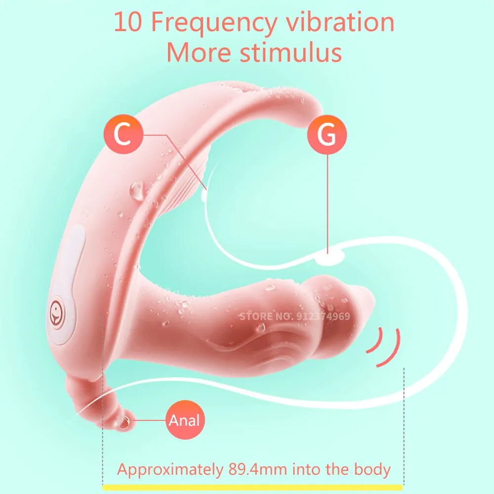 Remote Control  Vibrator for Women Wearable Panty Dildo G Spot Clit Stimulate Adult Sex Toys Couples Vibration Massager Machine