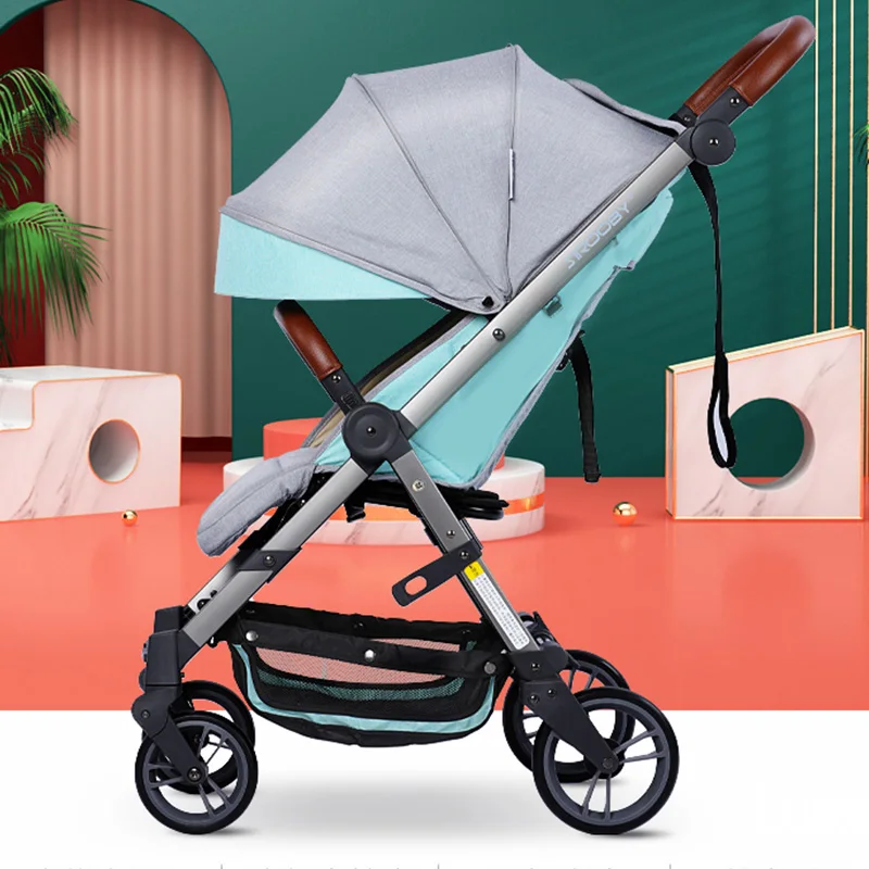 One Hand Folding Travel Good Quality Baby Stroller 4 Wheels Light Weight Baby Buggy Baby Pram With EN Certificate