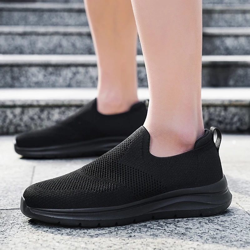 

Mens Casual Shoes Hollow Breathable Mesh Loafers Men Lightweight Walking Shoes Slip on Big Size 39-48 Driving Loafers Men