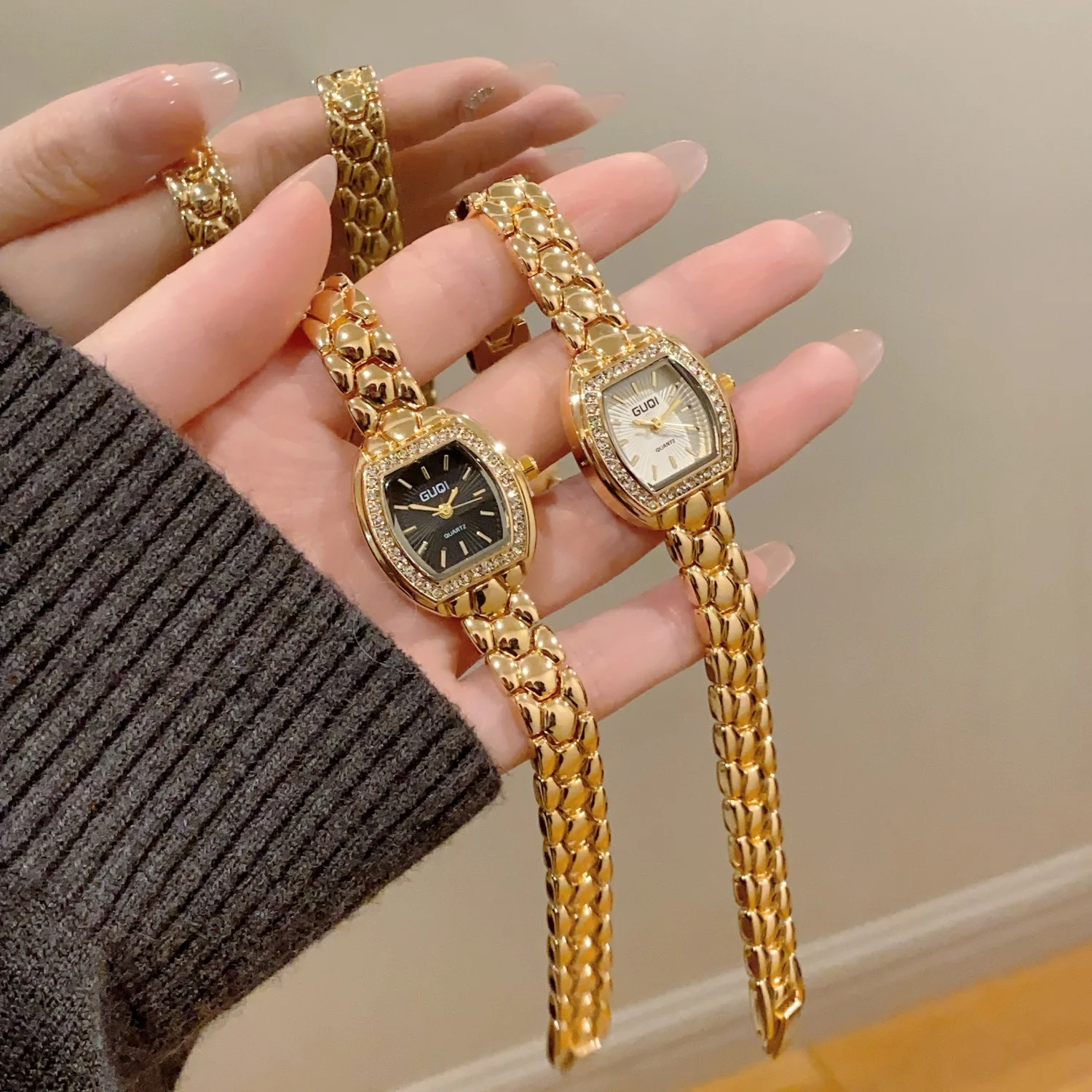

Женские модные кварцевые часы, оригинальный дизайн, золотой браслет с ремешком, женские наручные часы, лучшие подарки, женские часы Relogio