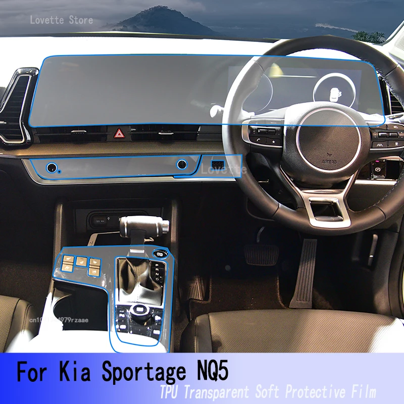 

Для Kia Sportage NQ5(2022-2023), интерьер автомобиля, панель передач, приборная панель, Gps-навигатор, экран, прозрачный фотоэлемент