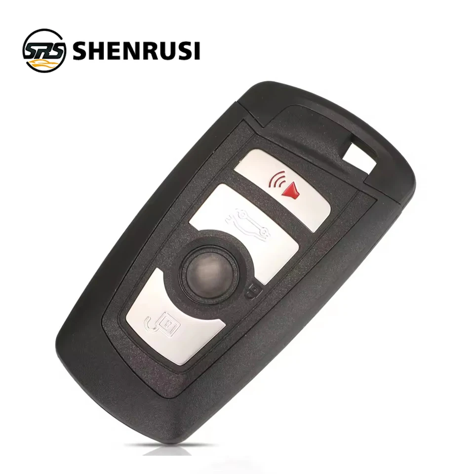 

SHENRUSI 4 кнопки дистанционного ключа автомобиля чехол-брелок для BMW CAS4 F FEM 3 5 7 серии E90 E92 E93 X5 F10 F20 F30 F40 Panic FOB