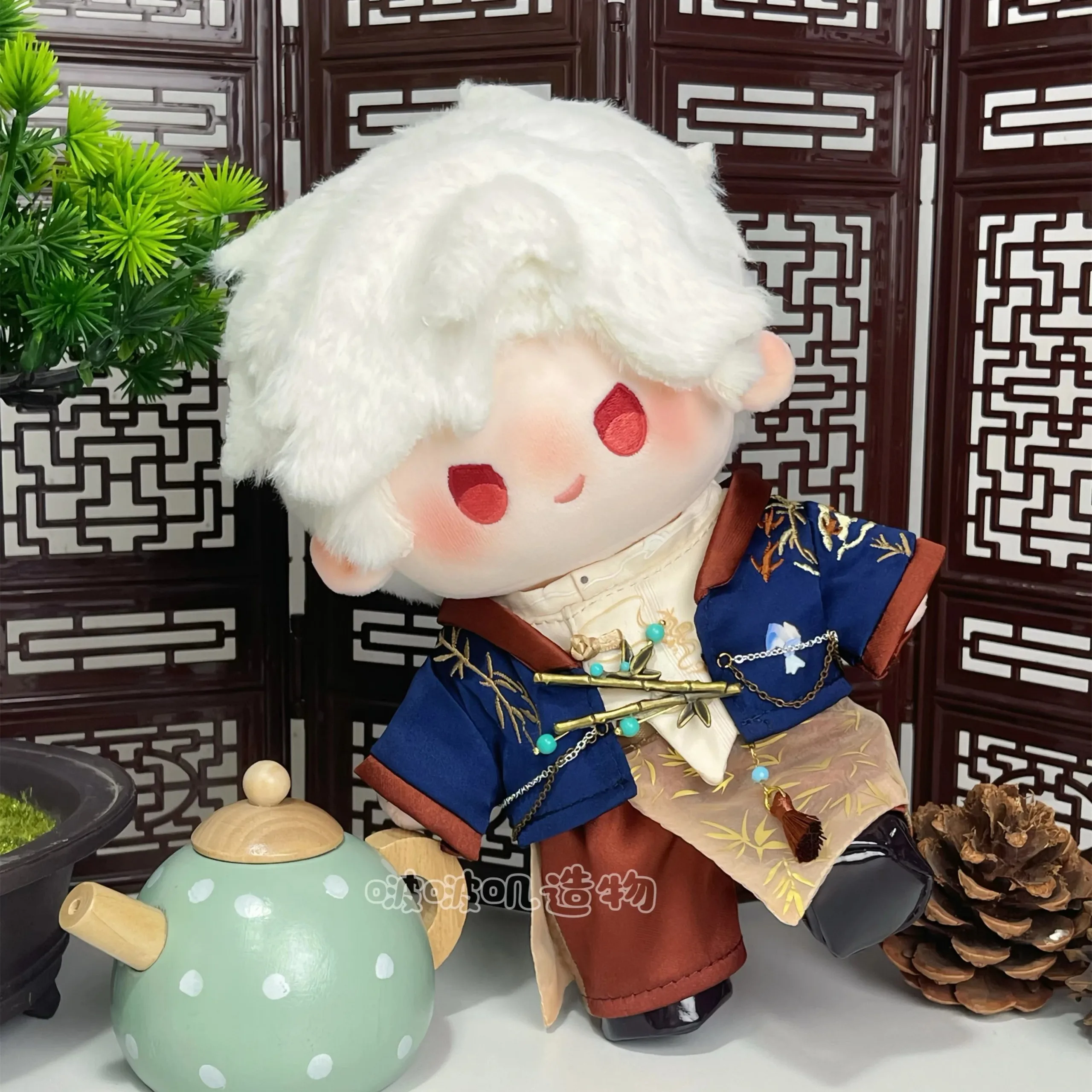 20 cm Puppenkleidung Liebe und Deepspace Rafayel Sylus Caleb Mantel Hosen Schuhe Alte Hanfu Kleidung Kostüm Anzug Anime Spiel Spielzeug